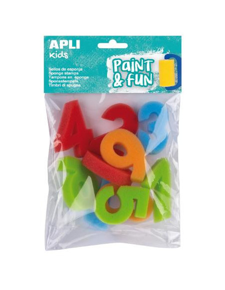 ▷ SELLOS APLI DE ESPONJA 123 NUMEROS 0a9 10 SELLOS 68MM | Taine - Imagen 1