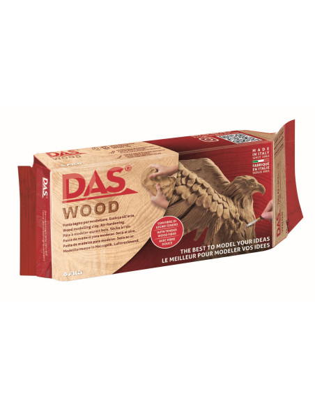 ▷ PASTA DAS DE MADERA PARA MODELAR WOOD 700G | Taine - Imagen 1