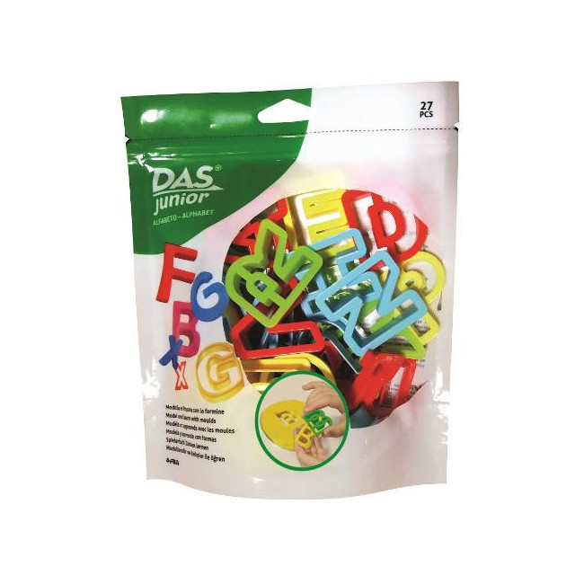 ▷ ACCESORIOS MODELAJE LETRAS. BOTE 26 + 1 UDS. DAS JUNIOR | Taine - Imagen 1