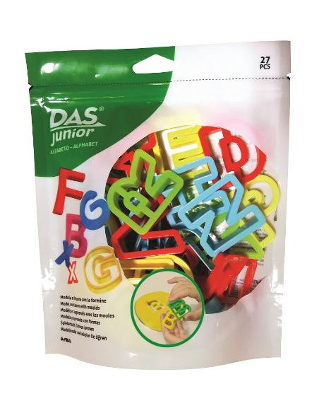 ▷ ACCESORIOS MODELAJE LETRAS. BOTE 26 + 1 UDS. DAS JUNIOR | Taine - Imagen 1