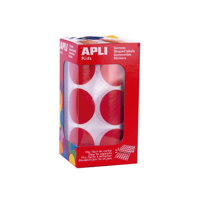 ▷ GOMETS APLI ROJOS REDONDOS 33MM ROLLO | Taine - Imagen 1