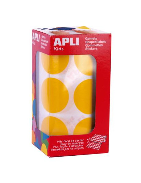 ▷ GOMETS APLI AMARILLO REDONDO 33MM ROLLO 708U | Taine - Imagen 1