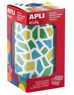 Imagen 1 - ▷ ROLLO APLI GOMETS DE MOSAICOS ROJO, NARANJA AMARILLO REMOVIBLE 2.460UDS | Taine ▷ ROLLO APLI GOMETS DE MOSAICOS ROJO, NARANJA AMARILLO REMOVIBLE 2.460UDS | Taine - Imagen 1