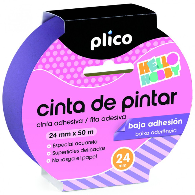 ▷ CINTA PLICO ADHESIVA DOBLE CARA FÁCIL USO 50M X 12/18MM | Taine - Imagen 1