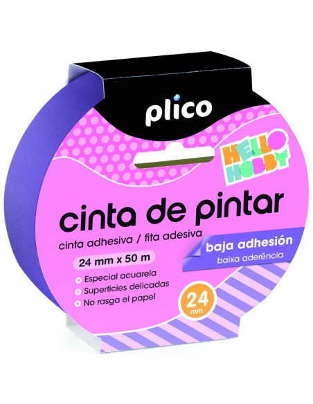 ▷ CINTA PLICO ADHESIVA DOBLE CARA FÁCIL USO 50M X 12/18MM | Taine - Imagen 1
