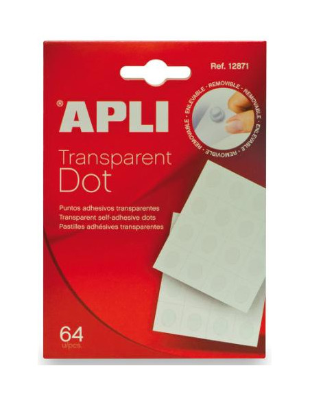 ▷ PUNTOS APLI ADHESIVOS REMOVIBLES 64U. | Taine - Imagen 1