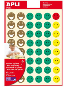 ▷ GOMETS APLI MR.SMILEY 12H ADH.REMOVIBLE11680 | Taine - Imagen 1