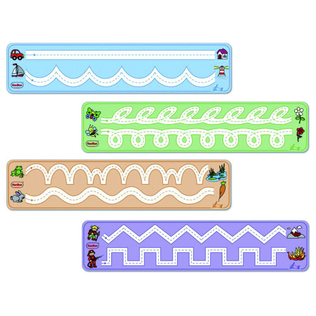 ▷ PISTAS HENBEAGRAFICAS CONTIENE 4 PANELES DE 99X22 CM. DE LIMPIEZA EN SECO | Taine - Imagen 1