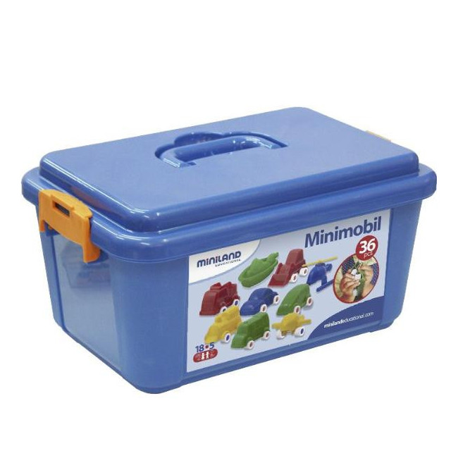 ▷ VEHICULOS PLASTICO CONTENEDOR 36 UDS. MINIMOBIL MINILAND | Taine - Imagen 1