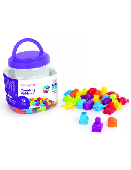 ▷ VEHICULOS MINILAND CONTADORES APRENDIENDO MATEMATICAS | Taine - Imagen 1