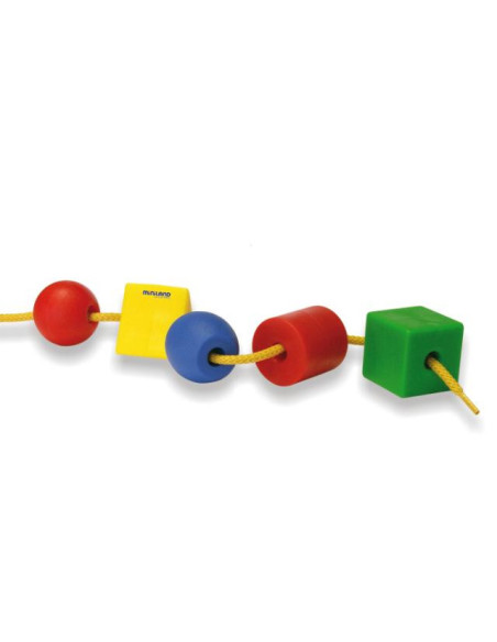 ▷ ENSARTAR MINILAND FORMAS DIVERSAS 25MM 100 PIEZAS+10 CORDONES | Taine - Imagen 1