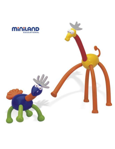 ▷ CONSTRUCCIONES MINILAND ANIMATCH ANIMALES 31 PIEZAS | Taine - Imagen 1