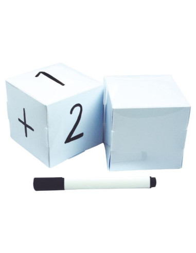 ▷ DADOS HENBEA EN BLANCO + ROTULADOR | Taine - Imagen 1