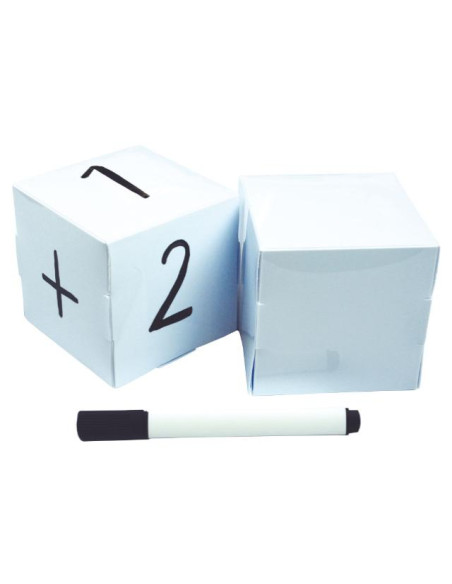 ▷ DADOS HENBEA EN BLANCO + ROTULADOR | Taine - Imagen 1