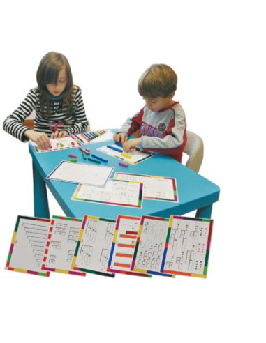 ▷ TARJETAS HENBEA ACTIVIDADES CON 186 REGLETAS PLASTICO 15X21CM | Taine - Imagen 1