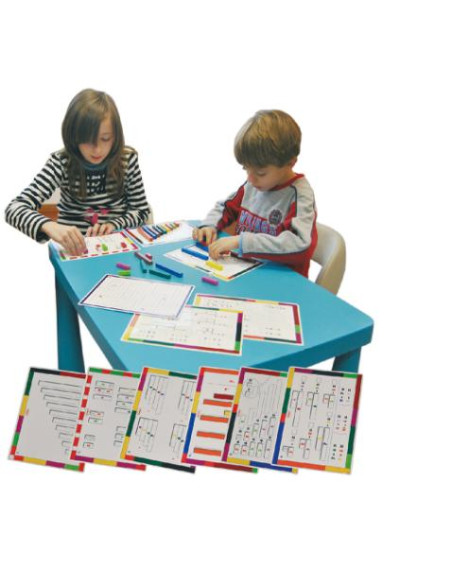 ▷ TARJETAS HENBEA ACTIVIDADES CON 186 REGLETAS PLASTICO 15X21CM | Taine - Imagen 1