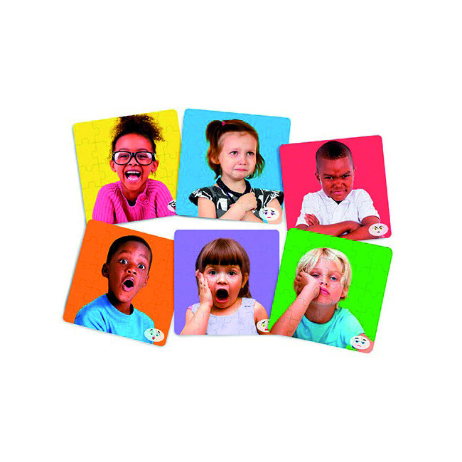 ▷ PUZLE MINILAND LAS EMOCIONES SET DE 6 MEDIDAS ANCHOXALTO 21X21 CM | Taine - Imagen 1