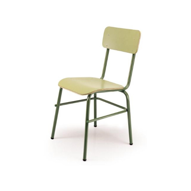 ▷ SILLA TAGAR ESCOLAR MOD.278 TUBO ACERO LAMINADO O TAPIZADO COLOR AA 36CM | Taine - Imagen 1