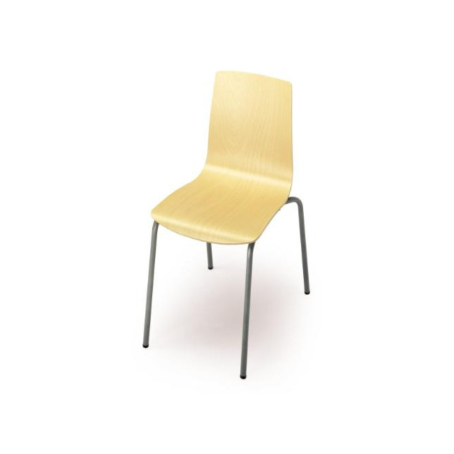 ▷ SILLA TAGAR ESCOLAR MOD.143 TUBO ACERO CONTRACHAPADO HAYA NEGRO O WENGUE AA 46CM | Taine - Imagen 1