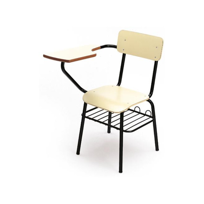 ▷ SILLA TAGAR ESCOLAR C/PALA MOD260 TUB ACERO CONTRACHAPADO HAYA C/REJILLA AA 45CM | Taine - Imagen 1