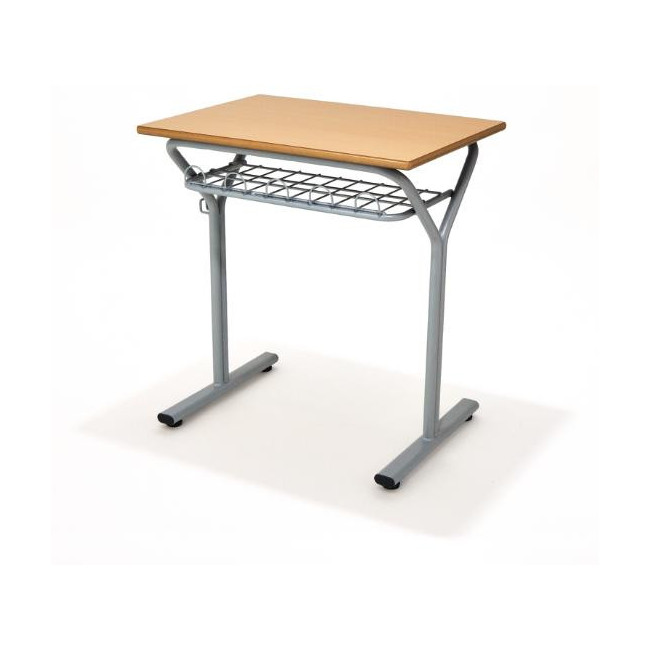 ▷ MESA TAGAR ESCOLAR M.E260 BANDEJA REJILLA 60X40 ALT.ALT.60 HAYA | Taine - Imagen 1