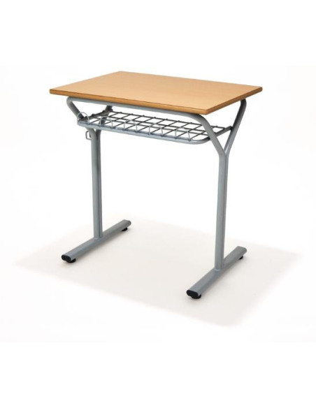 ▷ MESA TAGAR ESCOLAR M.E260 BANDEJA REJILLA 60X40 ALT.ALT.60 HAYA | Taine - Imagen 1