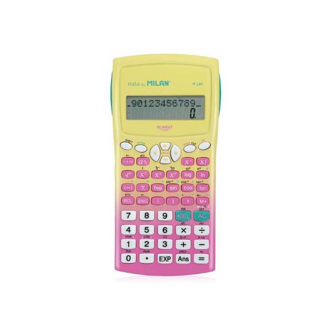 ▷ CALCULADORA MILAN CIENTÍFICA M240 ROSA SUNSET | Taine - Imagen 1