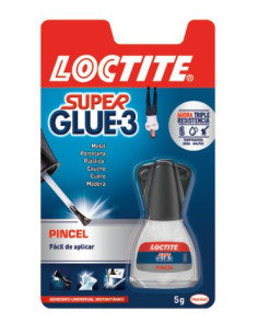 ▷ PEGAMENTO LOCTITE LIQUIDO SUPER GLUE 3 TUBO 5GR CON PINCEL LOCTITE | Taine - Imagen 1