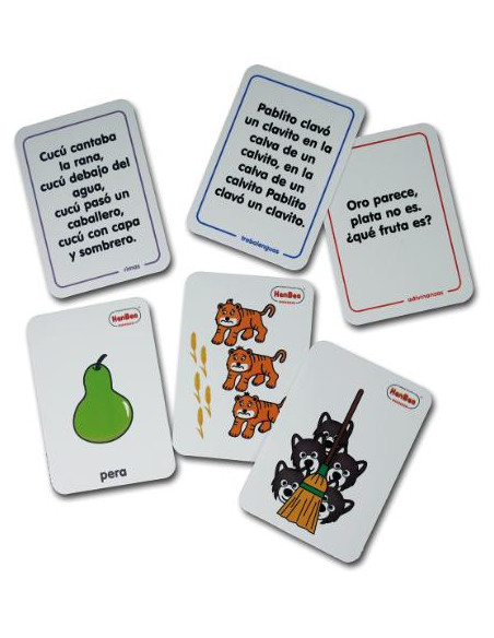 ▷ TARJETAS HENBEA DE ADIVINANZAS, RIMAS Y TRABALENGUAS | Taine - Imagen 1