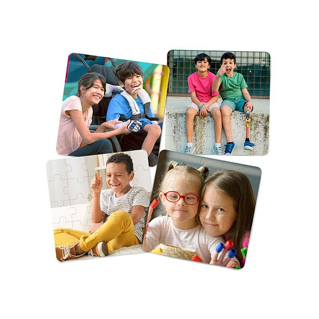 ▷ PUZLE MINILAND APRENDE VALORES SET 4 ANCHOXALTO 21X21 CM | Taine - Imagen 1