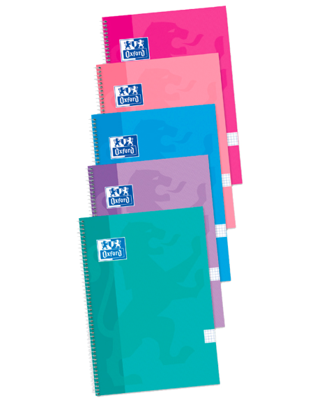 ▷ PACK 4+1 CUADERNO OXFORD FOLIO 80H 90GR 4MM TE T | Taine - Imagen 1