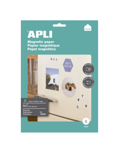 ▷ PAPEL APLI MAGNÉTICO INKJET A4 8H | Taine - Imagen 1