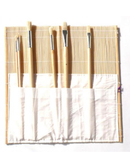 ▷ ESTERILLA PORTAPINCELES BAMBU 33X33 C/GO | Taine - Imagen 1