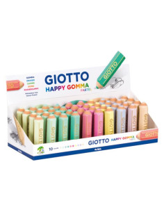 Imagen 1 - ▷ GOMA GIOTTO DE BORRAR HAPPY PASTEL precio und (DISPLAY 40 UDS.) | Taine ▷ GOMA GIOTTO DE BORRAR HAPPY PASTEL precio und (DISPLAY 40 UDS.) | Taine - Imagen 1