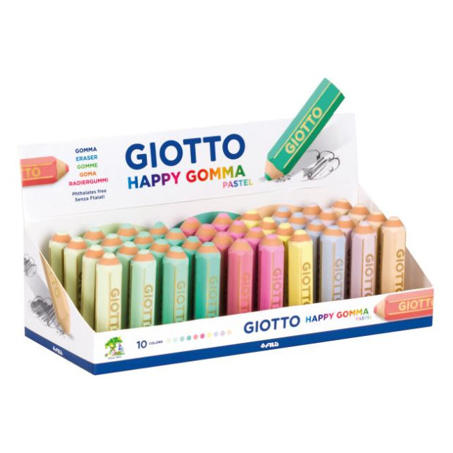 ▷ GOMA GIOTTO DE BORRAR HAPPY PASTEL precio und (DISPLAY 40 UDS.) | Taine - Imagen 1