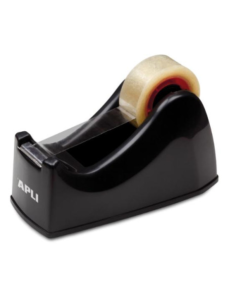 ▷ PORTARROLLOS APLI CINTA ADHESIVA NEGRO 33M | Taine - Imagen 1