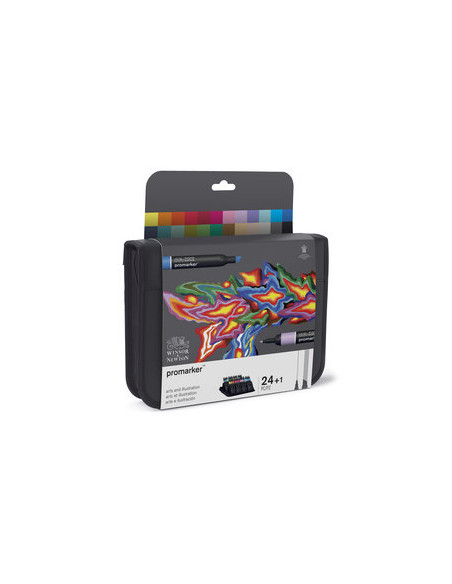 ▷ ESTUCHE 24U ROTU PROMARKER ARTE E ILUSTRACION | Taine - Imagen 1