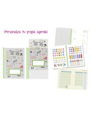 ▷ AGENDA ESCOLAR PERSONALIZABLE 4º S/V CAS 25-26 PP CURSO 2025 - 2026 POESSA | Taine - Imagen 1