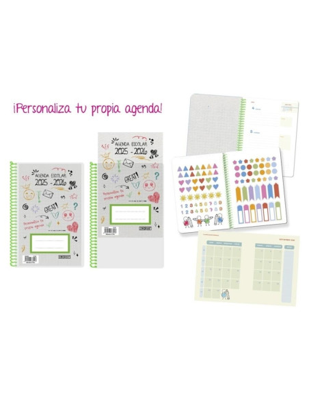 ▷ AGENDA ESCOLAR PERSONALIZABLE 4º S/V CAS 25-26 PP CURSO 2025 - 2026 POESSA | Taine - Imagen 1