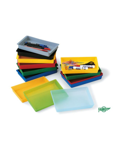 ▷ BANDEJA FAIBO MULTIUSO VERDE 23X14,5X3CM CONICA APILABLE | Taine - Imagen 1