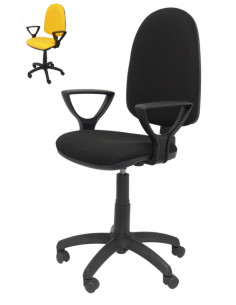 ▷ SILLA PIQUERAS AYNA BALI NEGRO CON BRAZOS P | Taine - Imagen 1