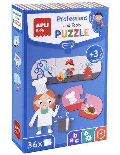 ▷ PUZLE APLI PROFESIONES Y SUS HERRAM. 24U | Taine - Imagen 1