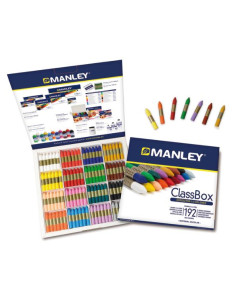 Imagen 1 - ▷ CERAS MANLEY SCHOOLPACK - EXPOSITOR 192 UDS. (12 UDS.X16 COLORES) | Taine ▷ CERAS MANLEY SCHOOLPACK - EXPOSITOR 192 UDS. (12 UDS.X16 COLORES) | Taine - Imagen 1