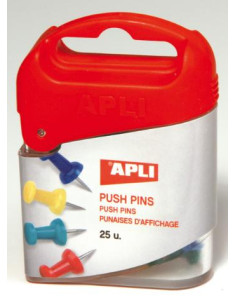 Imagen 1 - ▷ AGUJAS APLI SEÑALIZADORAS CAMPANAS PUSH-PINS CJ.25UD. SURTIDAS | Taine ▷ AGUJAS APLI SEÑALIZADORAS CAMPANAS PUSH-PINS CJ.25UD. SURTIDAS | Taine - Imagen 1