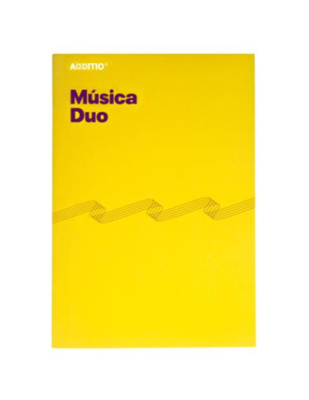 ▷ CUADERNO ADDITIO MUSICA 8 PENTAGRAMAS 20HJ CON CUADRICULA DUO | Taine - Imagen 1