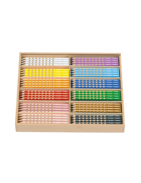 ▷ LAPICEROS COLOR SCHOOLPACK 144 UDS. SLIM MINA 3,3 MM LYRA GROOVE FILA | Taine - Imagen 1