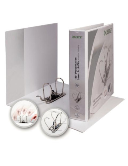 ▷ ARCHIVADOR PERSONALIZABLE A4 LOMO 75MM BLANCO LEITZ | Taine - Imagen 1