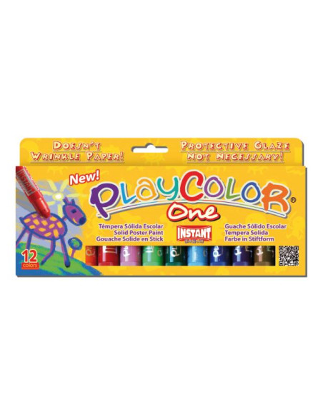 ▷ TEMPERA DUNSA PLAYCOLOR SOLIDA 10G 12 UDS COLORES ESTÁNDAR ON | Taine - Imagen 1