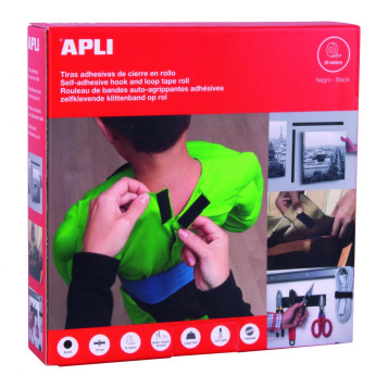▷ VELCRO ADHESIVO NEGRO 25MMX18M POST-IT | Taine - Imagen 1