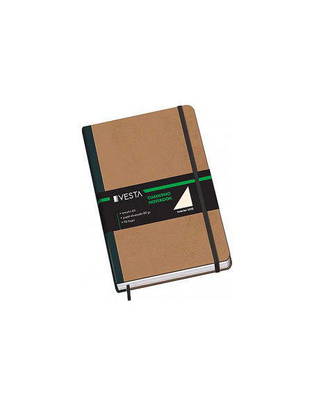 ▷ CUADERNO DOHE A5 VESTA NATURE LISO C/GOMA | Taine - Imagen 1